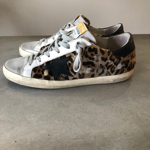 Golden Goose Superstar Leopard Calf Hair Sneakers - Picture 3 of 8
